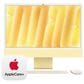 Apple 24-Inch iMac All-in-One Desktop - Apple M4 chip - 10-core CPU - 16GB RAM - 10-core GPU - 256GB SSD in Yellow with 3-Year AppleCare+, , large