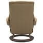 Stressless Mayfair Large Chair and Ottoman with Walnut Base in Paloma Sand, , large