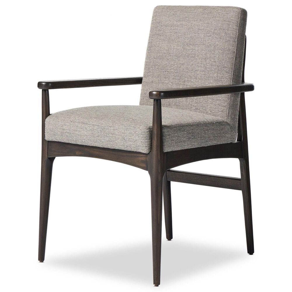 Four Hands Albiba Arm Chair in Burnt Oak, , large