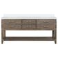 Lexora Home Norwalk 72" Double Bathroom Vanity in Grey Oak with White Cultured Marble Top  and Rectangle Sink, , large