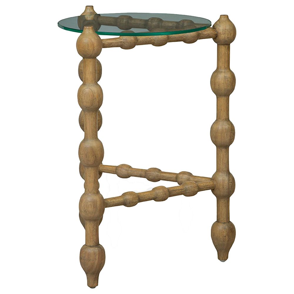 Timeless Designs Macros End Table in Light Brown Natural, , large
