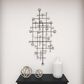 Maple and Jade 20" x 42" Glam Abstract Wall Decor in Matte Taupe and Silver, , large