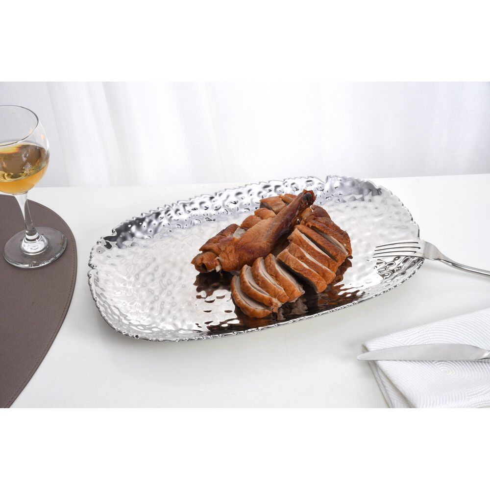 Pampa Bay 14&quot; Medium Serving Platter in Silver, , large