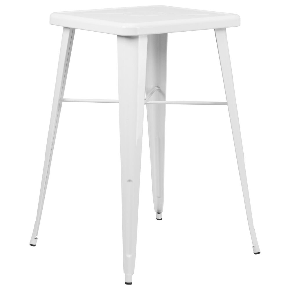 Flash Furniture 23.75" Bar Table in White, , large
