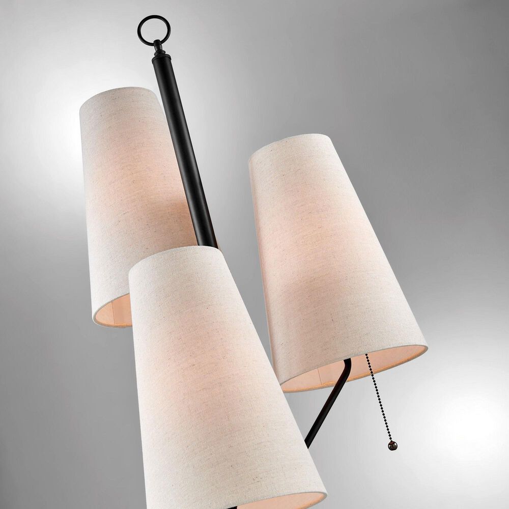Lite Source Linnea 3-Light Floor Lamp in Bronze, , large