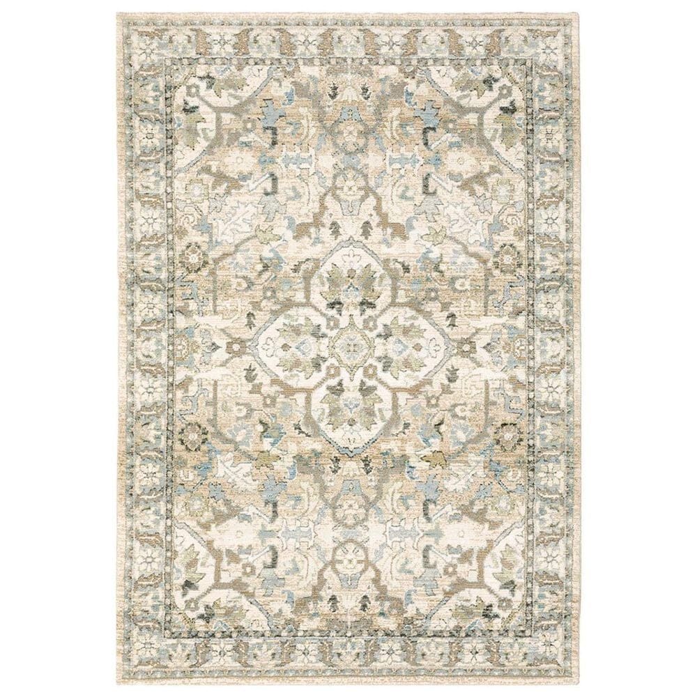 Oriental Weavers Andorra 9818G 5"3" x 7"3" Beige Area Rug, , large
