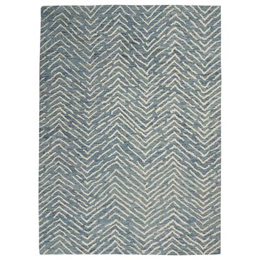Nourison Colorado 3"9" x 5"9" Indigo and Ivory Area Rug, , large