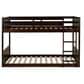 Linden Boulevard Dalton Low Profile Twin Bunk Bed in Espresso, , large