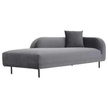 Moe"s Home Collection Deleuze Chaise in Anthracite Gray, , large