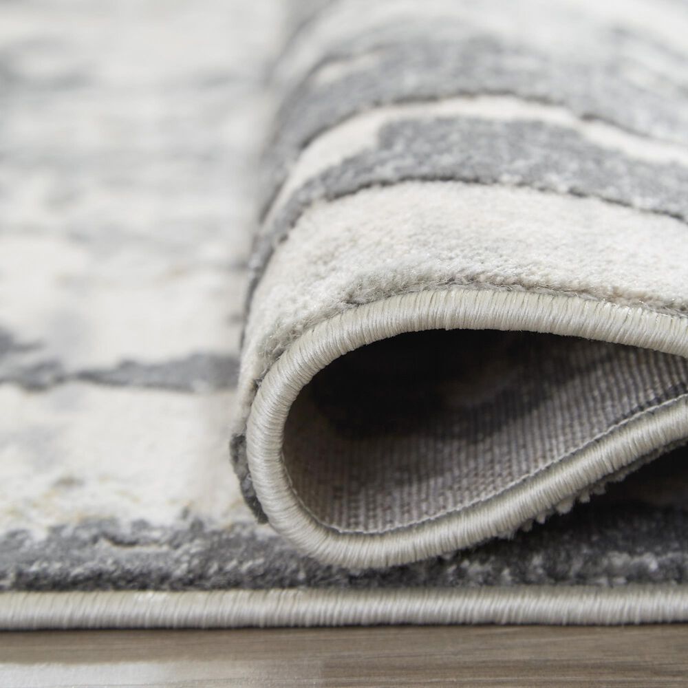 Ashley Mazatl 7&#39;10&quot; x 10&#39;2&quot; Gray and Cream Area Rug, , large
