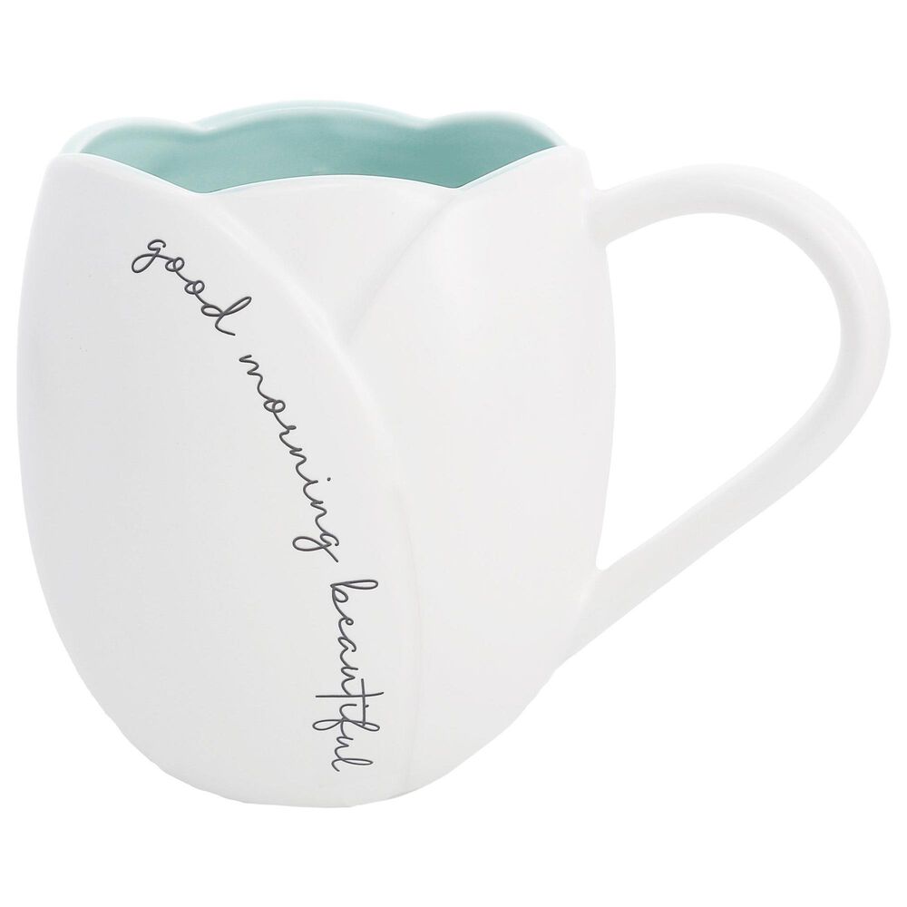 Pavilion Morning Beautiful 20 Oz Mug in White and Blue, , large
