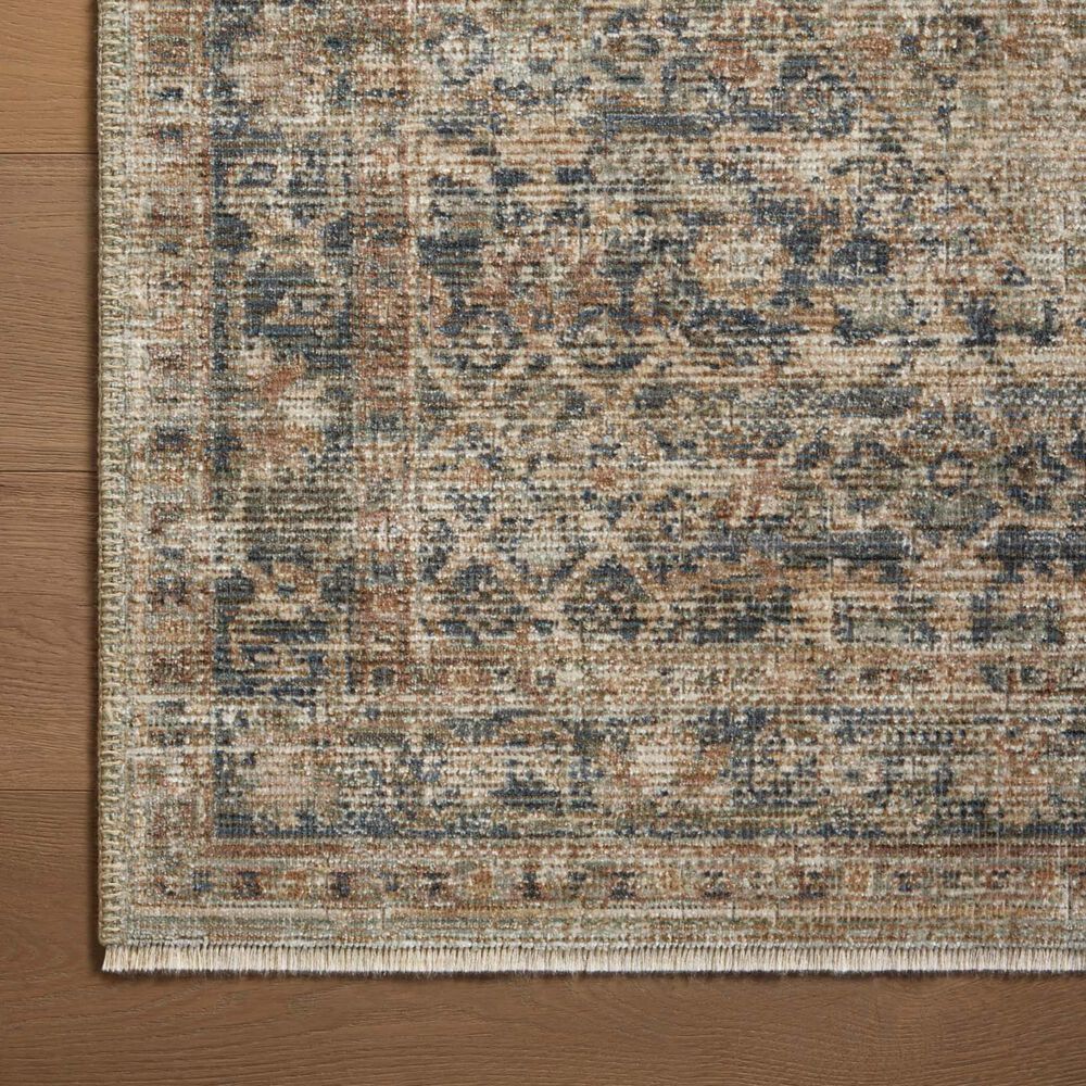 Loloi Heritage 3&#39; x 5&#39; Sage and Navy Area Rug, , large