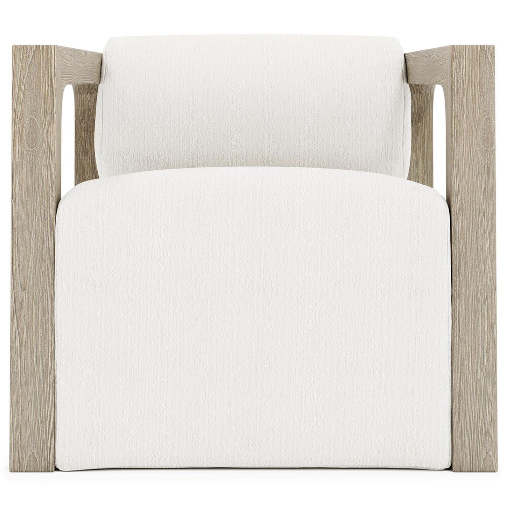 Bernhardt Leilani Outdoor Swivel Chair in White/Cream, , large
