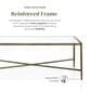Furniture of America Lalia Coffee Table with Tempered Glass Top and Bullnose Edge in Matte Gold, , large
