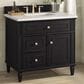 James Martin Vanities Lorelai 36" Single Vanity in Black Onyx with 3 cm Lime Delight Quartz Top, , large
