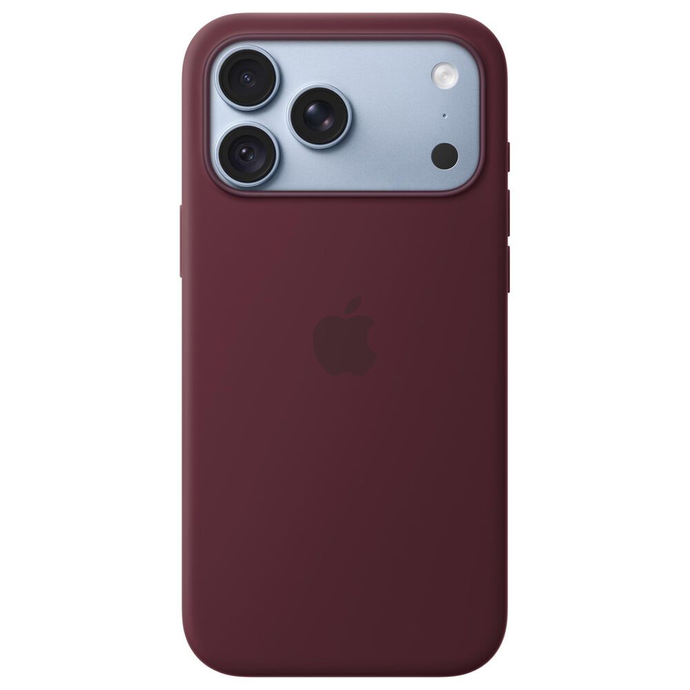 Apple Silicone Case with MagSafe for Apple iPhone18 ProMax in Burgundy, , large