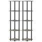 HOMLUX 5-Tier Multi-Purpose Corner Open Bookshelf in French Oak and Black (Set of 2), , large