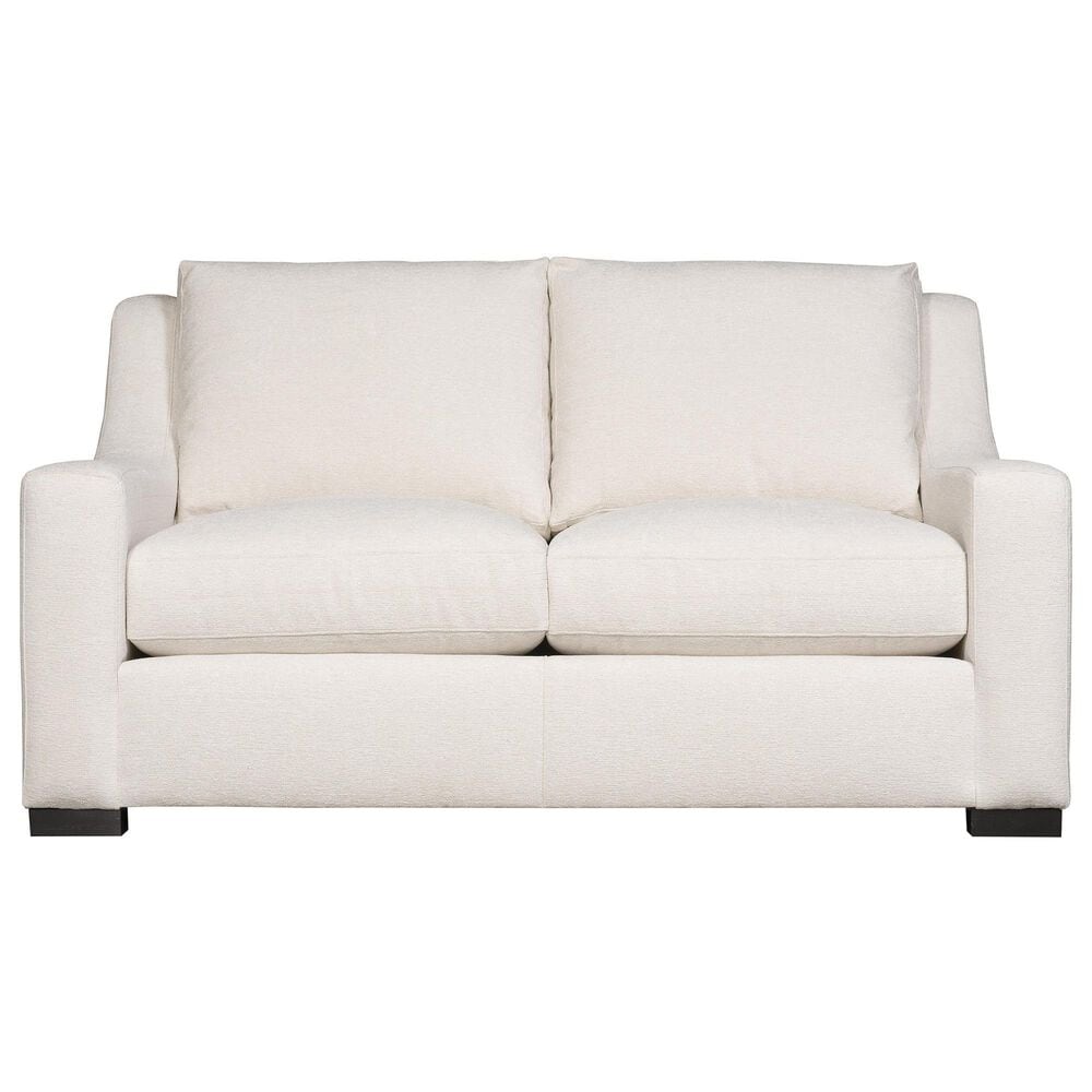 Bernhardt Germain Stationary Loveseat in White and Cream, , large