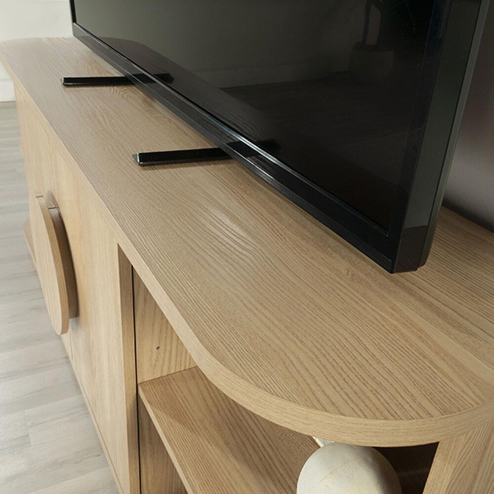 Sauder 60&quot; TV Credenza in Harmony Ash, , large