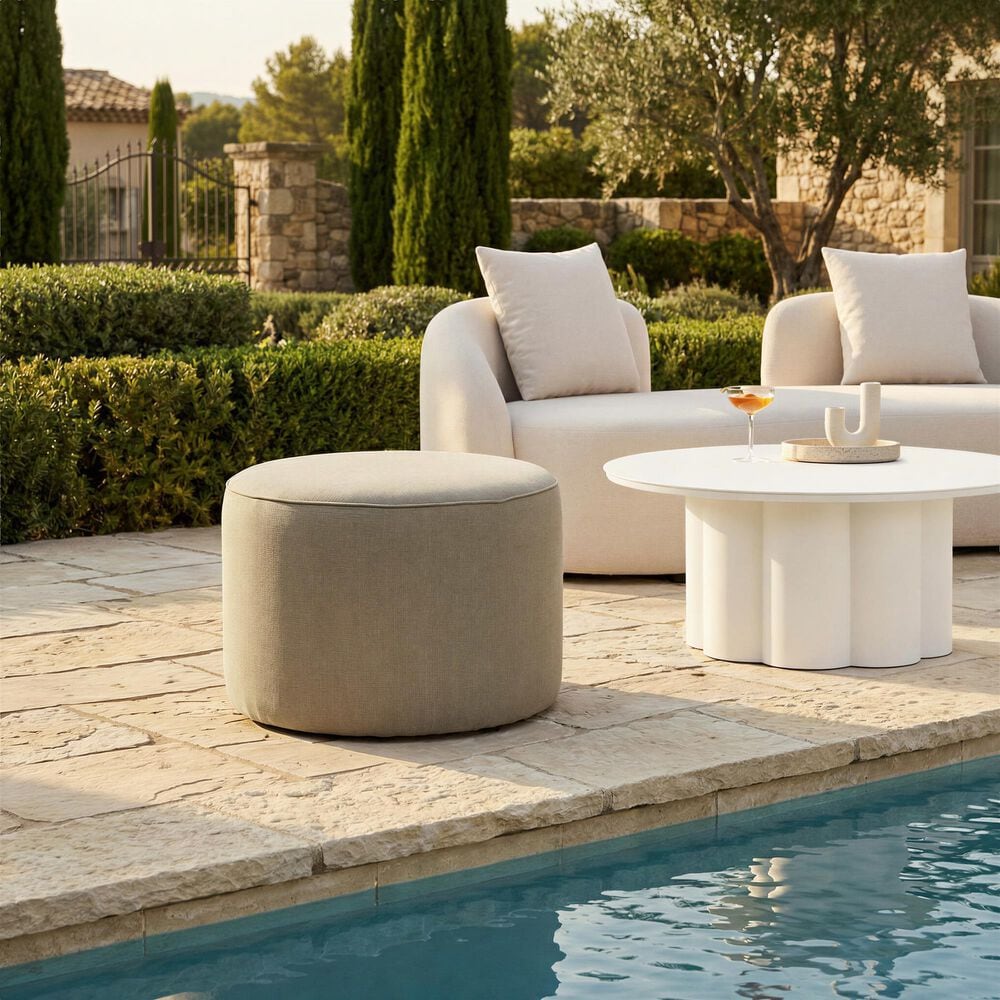 Zuo Modern Moxy Outdoor Ottoman in Green, , large