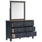 Ashley Landocken 4-Piece Twin Bedroom Set in Brown and Blue, , large