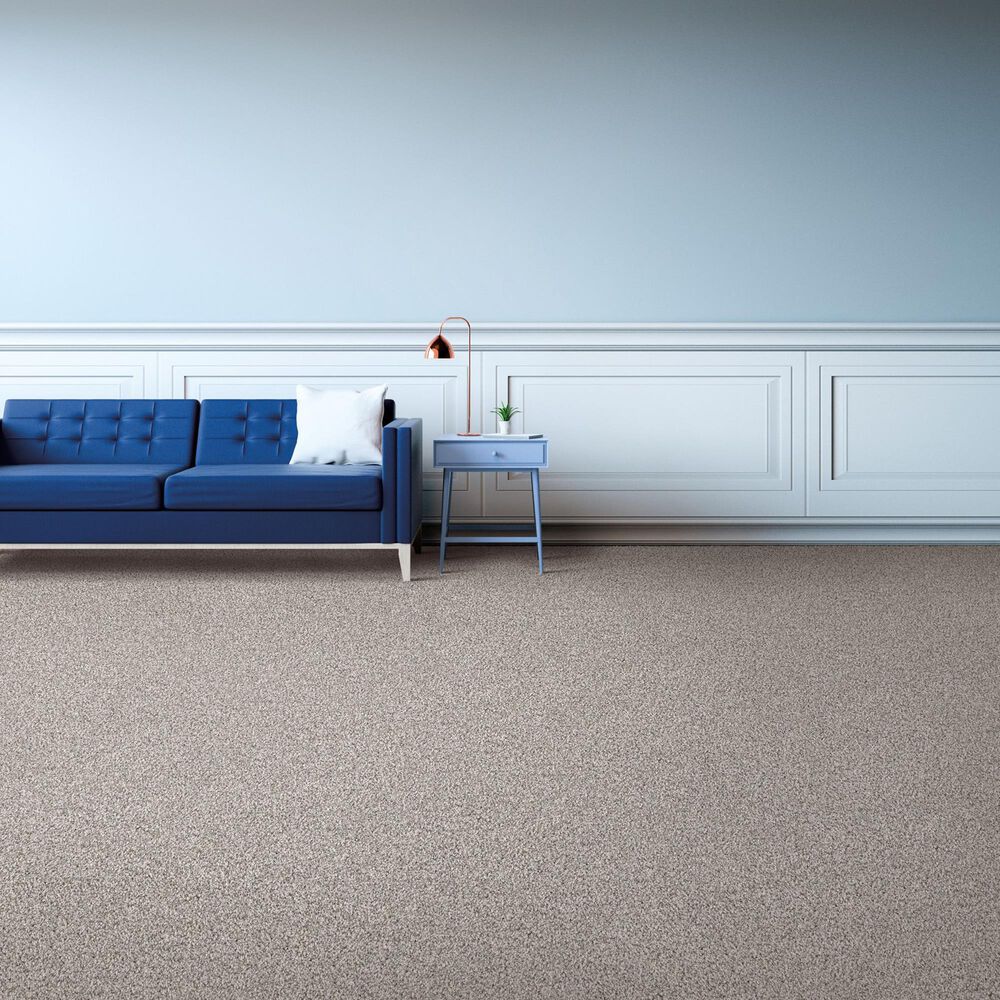 Mohawk SmartStrand Silk Luxuriant Surface Carpet in White Linen, , large