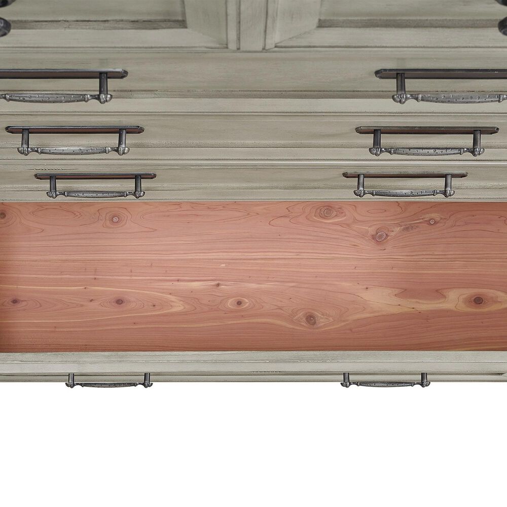 Mayberry Hill Farmington 5-Piece Queen Panel Bedroom Set in Medium Brown and Washed Stone, , large