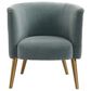 Uttermost Haider Accent Chair in Slate Blue Velvet, , large
