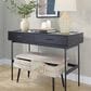 Lumisource Neapolitan Storage Bench with Light Brown Cushion in Black, , large