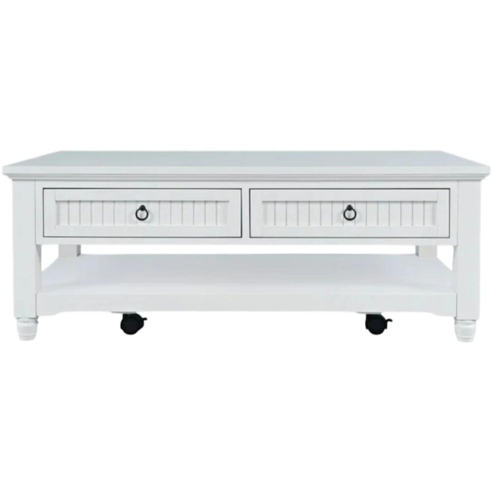Waltham Westport Castered Coffee Table in White, , large