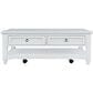 Waltham Westport Castered Coffee Table in White, , large