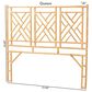 Baxton Studio Karavo Queen Standalone Headboard in Natural Rattan, , large