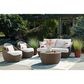 Ashley Double Point 3-Piece Patio Conversation Set in Beige, , large
