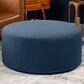 Jaxx Candler Boucle Fabric Ottoman in Navy, , large