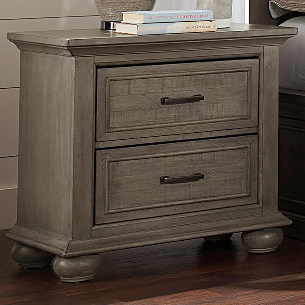Samuel Lawrence Chatham Park 2 Drawer Nightstand in Warm Gray, , large