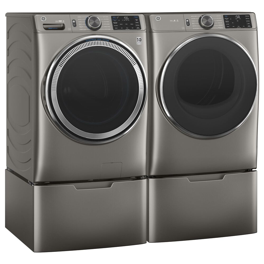 Ge Appliances 4 8 Cu Ft Front Load Washer And 7 8 Cu Ft Gas Dryer ...