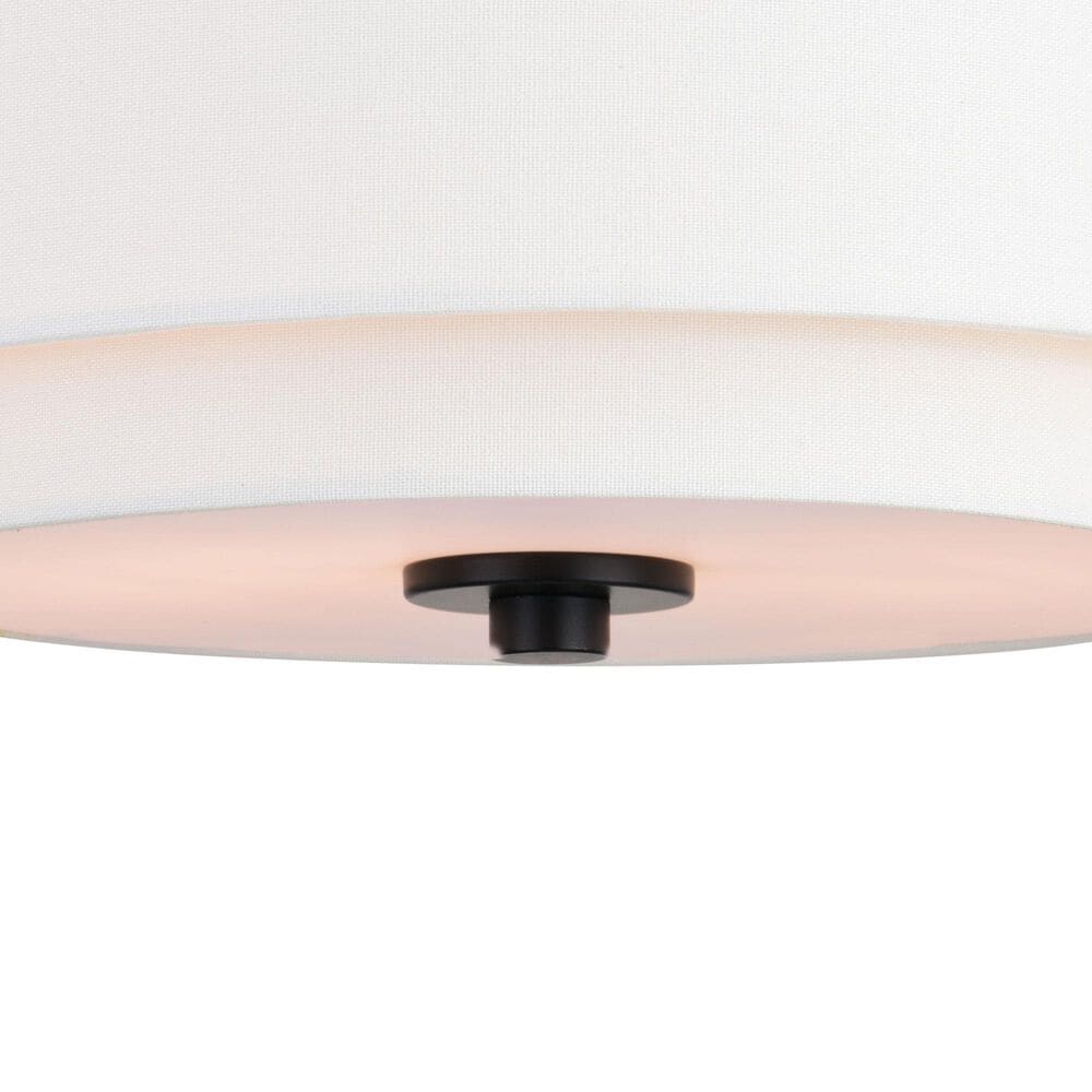Vaxcel Burnaby 2-Light Flush Mount in Black, , large