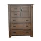 Tiddal Home Trestlewood 4-Piece King Poster Bedroom Set in Mesquite Pine, , large
