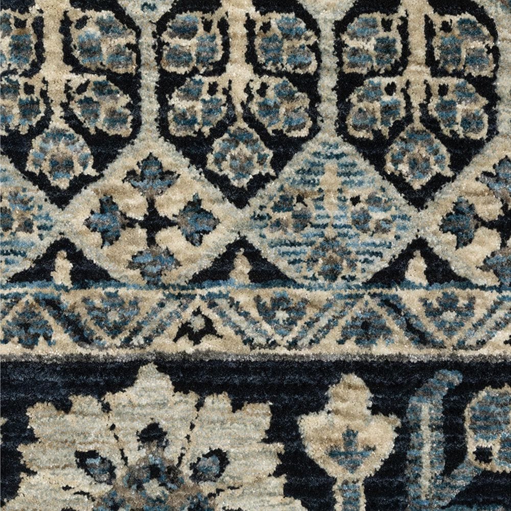 Oriental Weavers Capella Blue and Ivory 6&#39;7&quot; x 9&#39;6&quot; Area Rug, , large