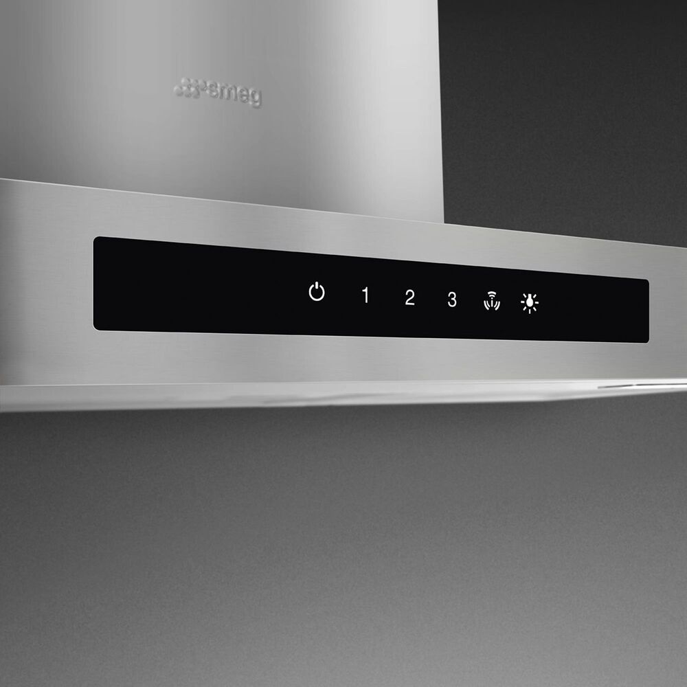 SMEG 36" Flat T-Shape Universal Brushed Hood in Stainless Steel, , large