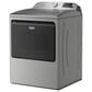 Maytag 5.2 Cu. Ft. Smart Top Load Washer and 7.4 Cu. Ft. Smart Electric Top Load Dryer Laundry Pair in Classic Silver, , large