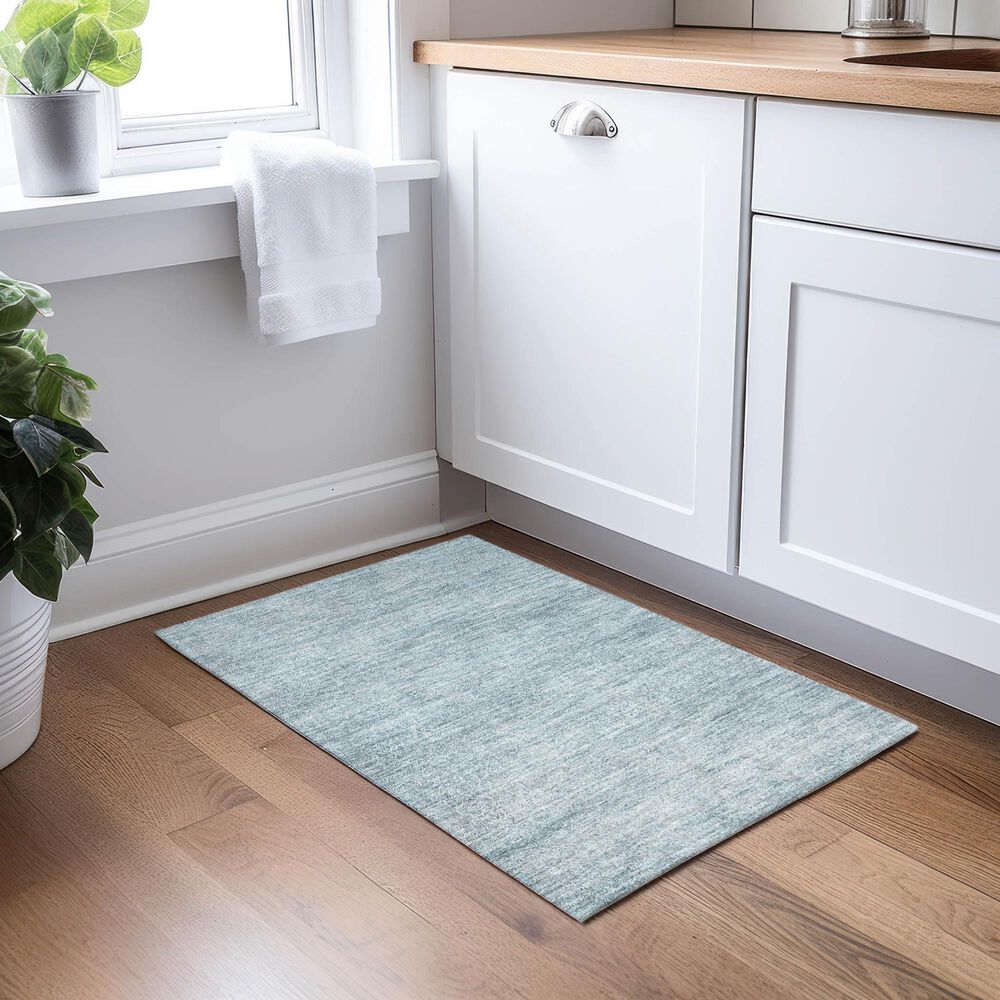 Dalyn Rug Company Burano BU1 1&#39;8&quot; x 2&#39;6&quot; Seafoam Indoor/Outdoor Area Rug, , large