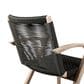 Blue River Nabila Outdoor Dining Chair with Charcoal Rope in Light Teak (Set of 2), , large