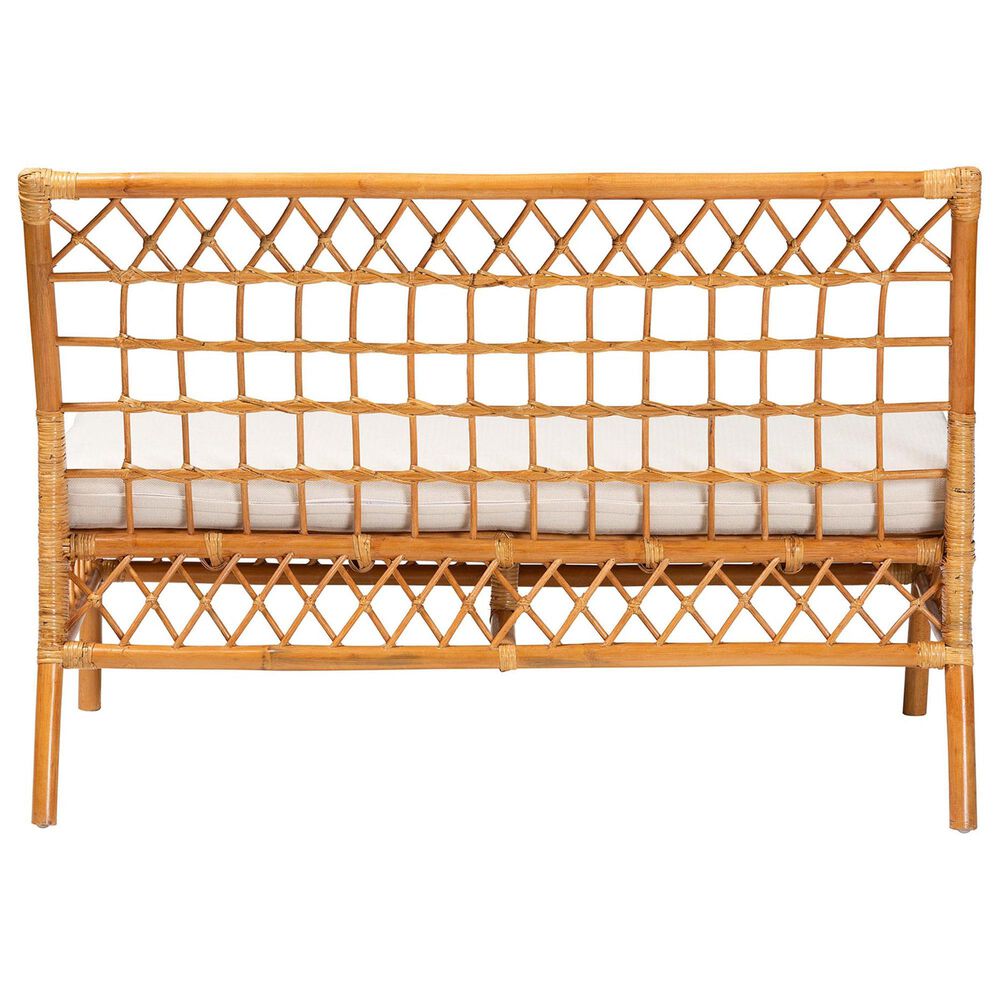 Baxton Studio Capella Dining Bench in Light Honey, , large