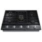 Samsung 2-Piece Kitchen Package with 30" Matte Black Steel Double Wall Oven and 36" Black Stainless Steel Smart Gas Cooktop, , large
