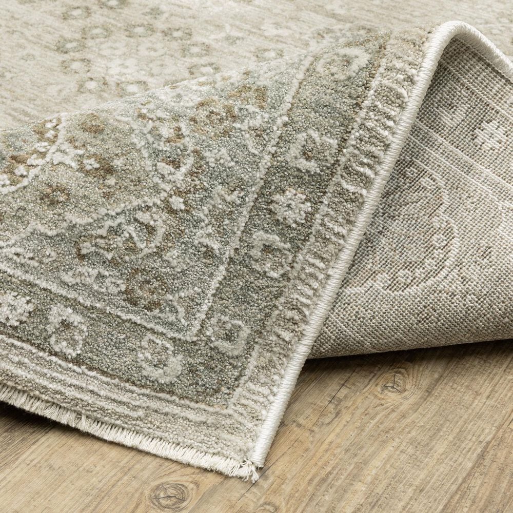 Oriental Weavers Keaton KEA04 Beige and Green 2'3" x 7'6" Runner, , large