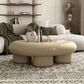 Furniture of America Rene Low Profile Glossy Coffee Table in Light Brown, , large