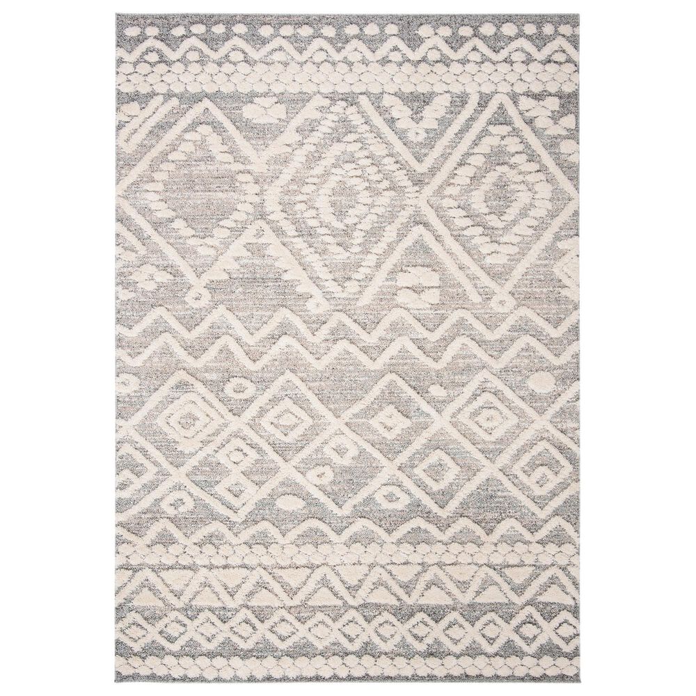Safavieh Martha Stewart Lucia Shag 4" x 6" Beige and White Area Rug, , large