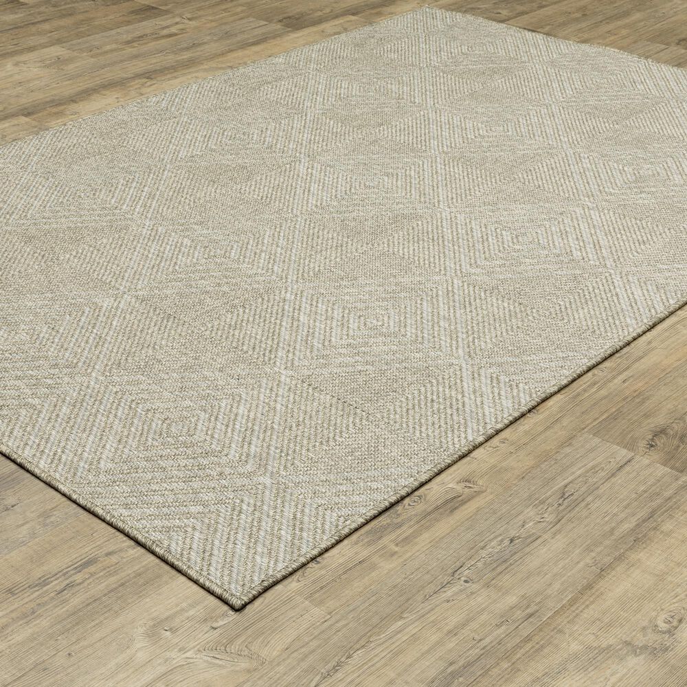 Oriental Weavers Tortuga TR05A 3&#39;3&quot; x 5&#39; Beige Area Rug, , large
