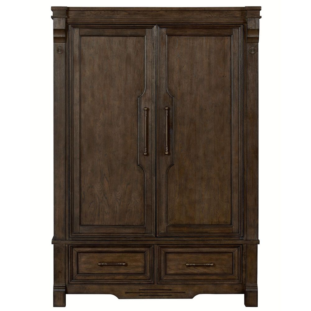 Sasha Lee Grand Teton Armoire in Warm Brown Oak, , large
